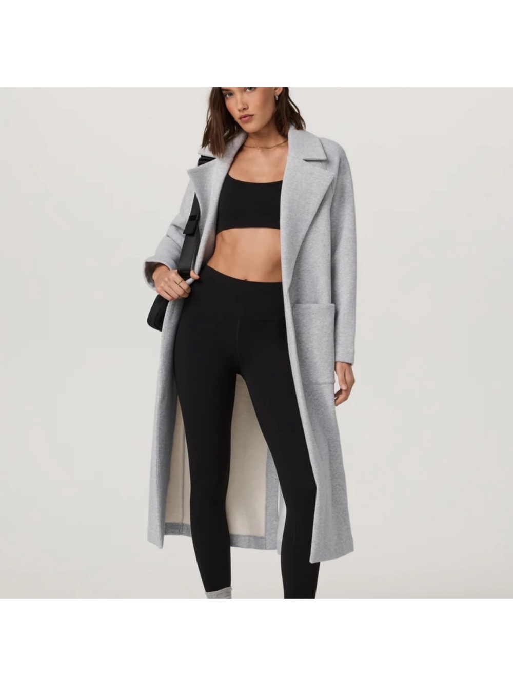 Vuori Restore Trench Coat -Heather Gray